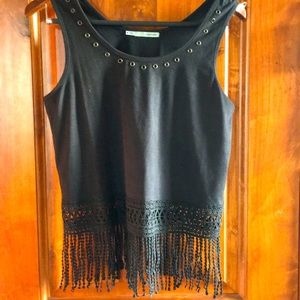Maurice Sleeveless black top